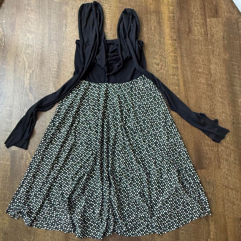 Catalina black polka dot 7 way convertible dress